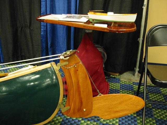 close up of kickup rudder